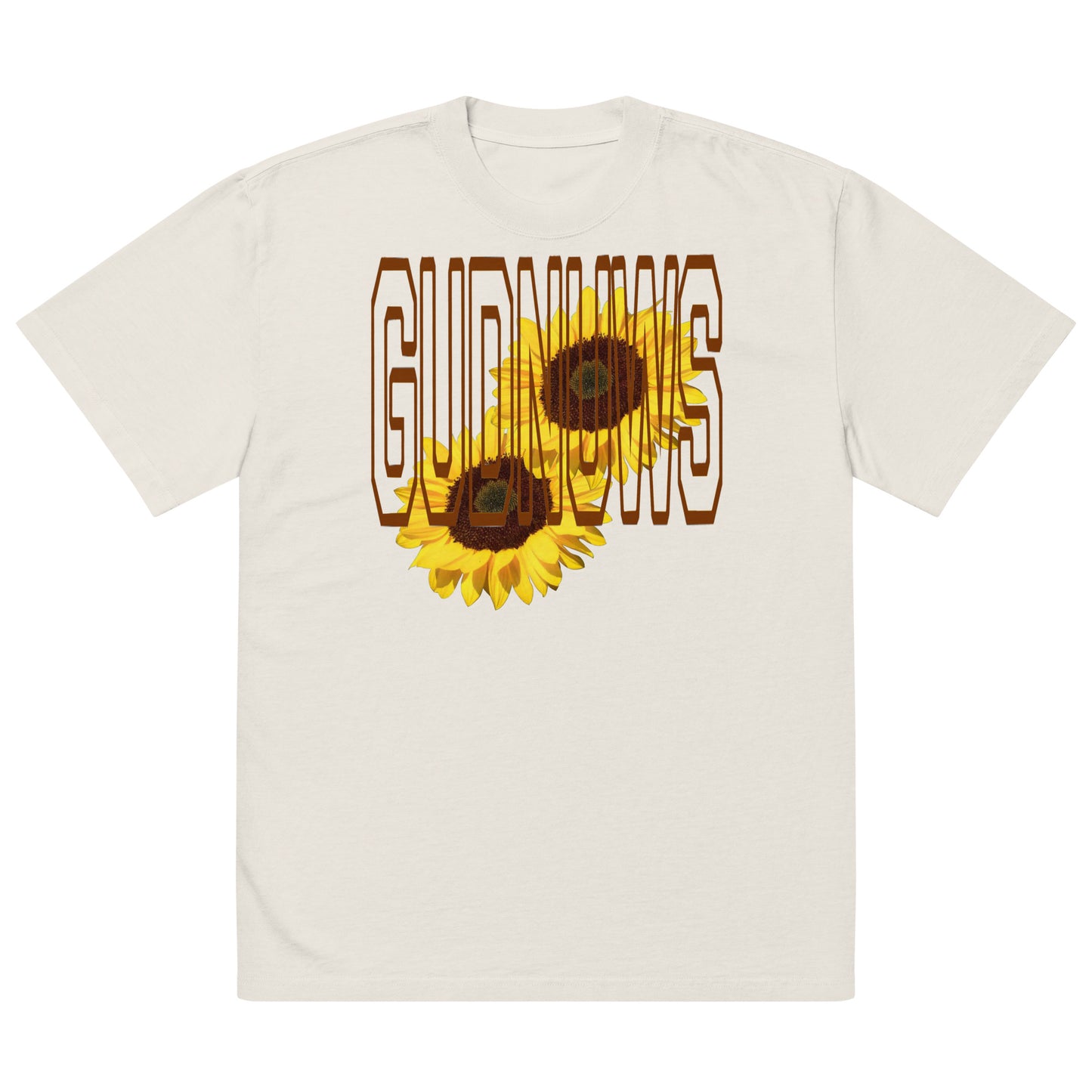 Oversized sunflower TEE - gud nuws